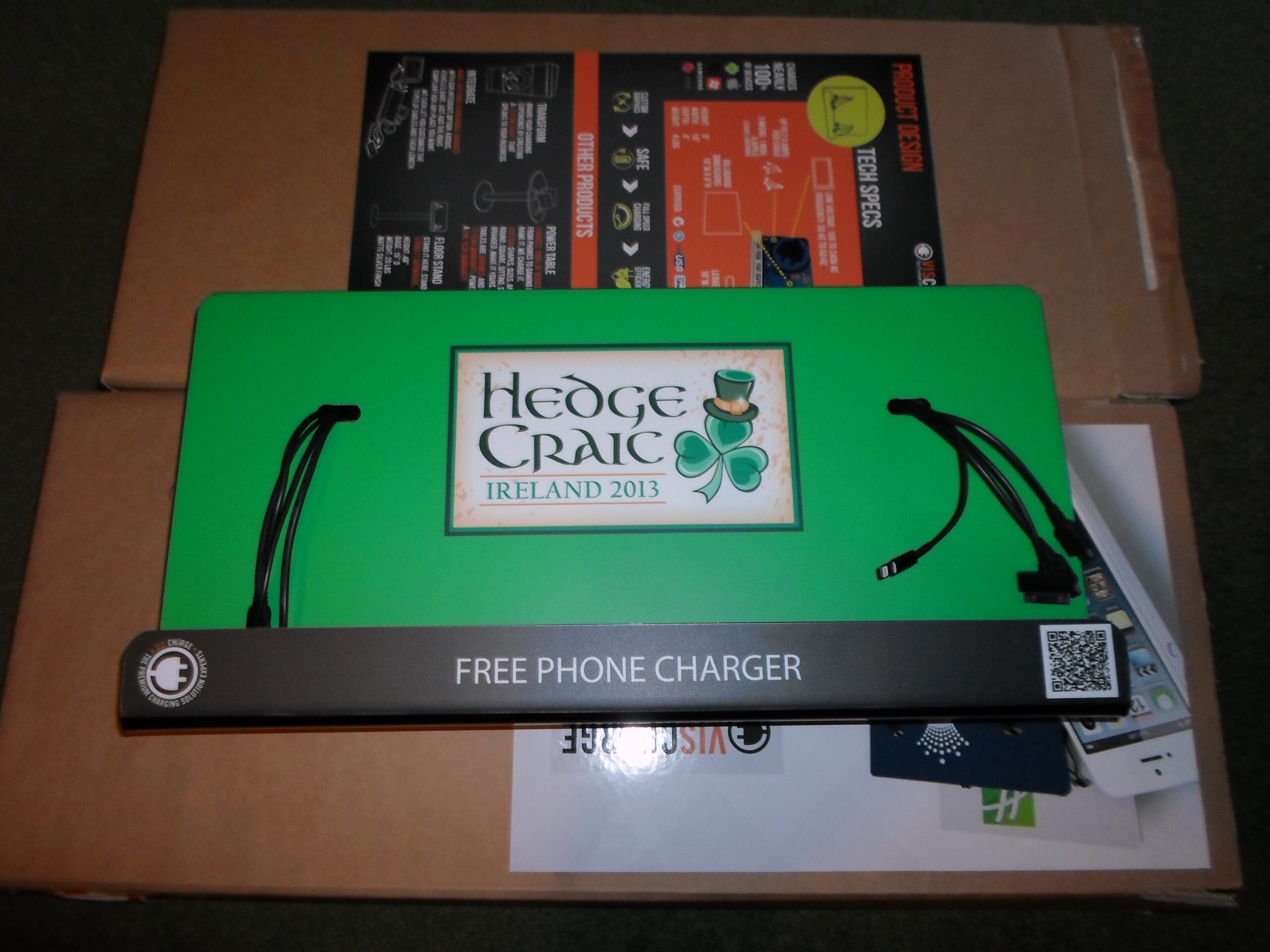 Mobile phone charging kiosk Mobile phone charging station VISCHARGE